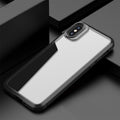 iPAKY MG Series Carbon Fiber Texture Shockproof TPU+ Transparent PC Case, For iPhone XS Max