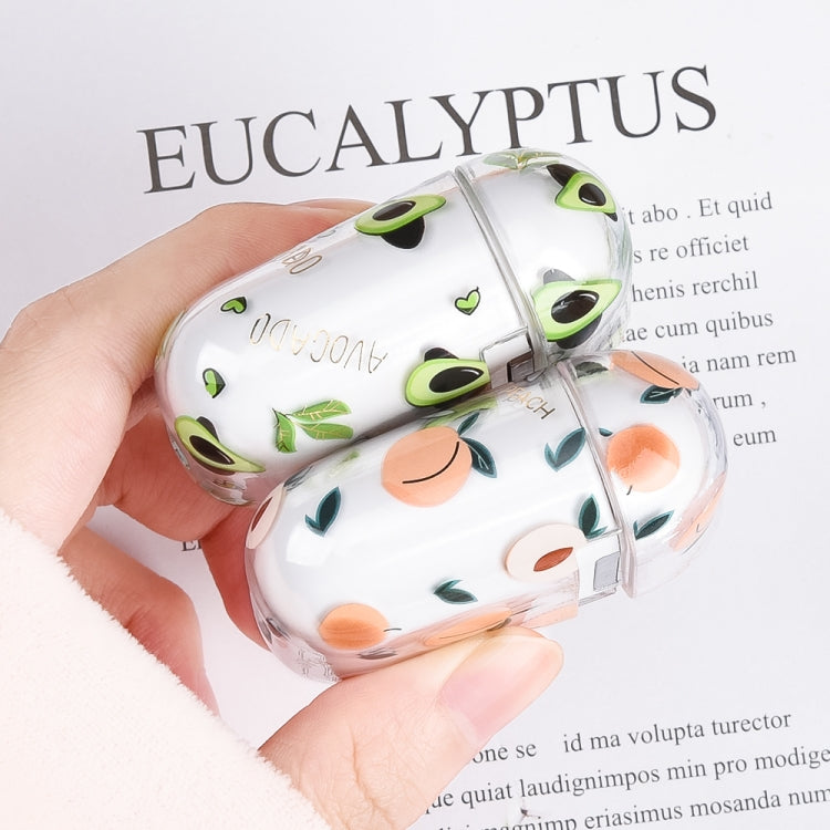 Bronzing Fruit Pattern PC Earphone Hard Protective Case For AirPods Pro(F11)