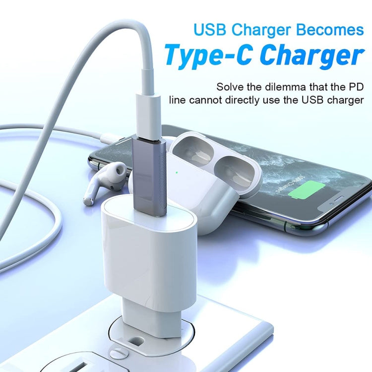 XQ-ZH011 USB 3.0 Male to USB-C / Type-C Female OTG Zinc Alloy Adapter