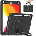 Shocproof Silicone + PC Protective Case with 360 Degree Rotation Foldable Handle Grip Holder & Pen Slot, For iPad 9.7 2018 / 2017 / Air 2 / Pro 9.7, ForiPad 9.7 2018 / 2017 / Air 2 / Pro 9.7
