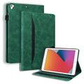 Business Leather Case for iPad 9.7/Pro 9.7/Air 2 with Holder, Card Slots, Photo Frame, Sleep/Wake Function (Green)