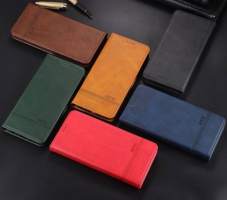 AZNS Magnetic Calf Texture Horizontal Flip Leather Case with Card Slots & Holder & Wallet, For Samsung Galaxy A22 4G, For Samsung Galaxy A22 5G