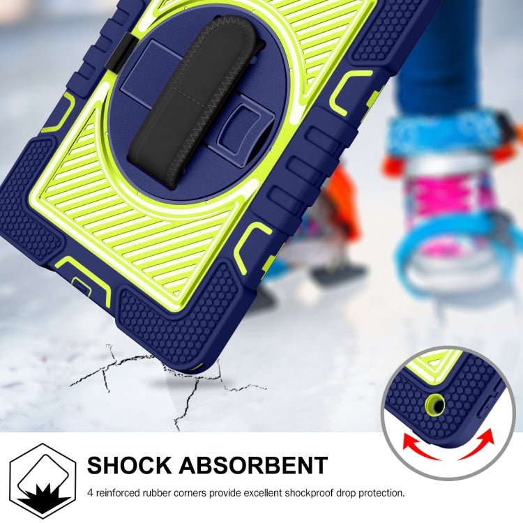 360 Degree Rotation Contrast Color Shockproof Silicone + PC Case with Holder & Hand Grip Strap & Shoulder Strap, For iPad 9.7 2018 / 2017, For iPad 10.2 2021 / 2020 / 2019, For iPad 10.9 / Pro 11 2020 / 2021 / 2018                                      ...