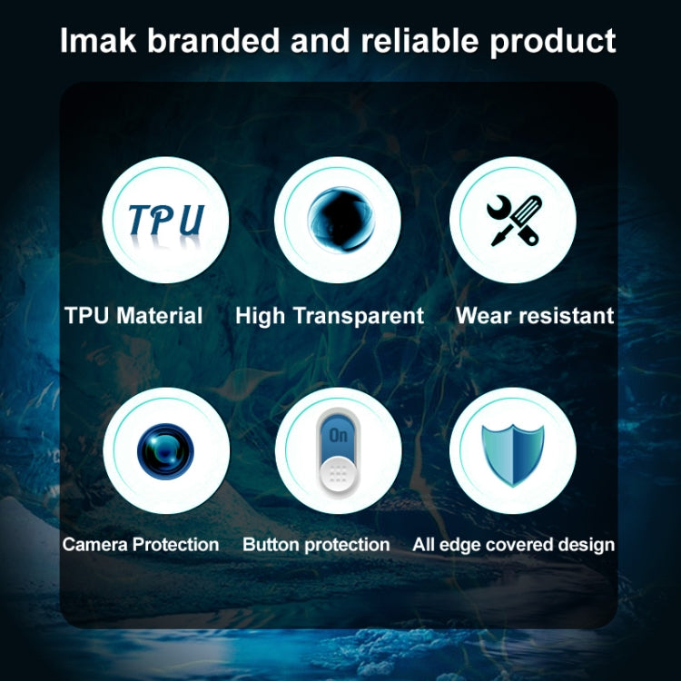 IMAK UX-5 Series Transparent Shockproof TPU Protective Case, For Asus Zenfone 8 ZS590KS, For Samsung Galaxy S21 FE 5G