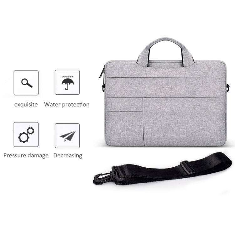 ND05SDJ Oxford Cloth + Nylon Laptop Portable Shoulder Bag, Size:15.6 inch(Navy Blue)