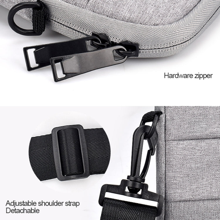ND05SDJ Oxford Cloth + Nylon Laptop Portable Shoulder Bag, Size:15.6 inch(Navy Blue)