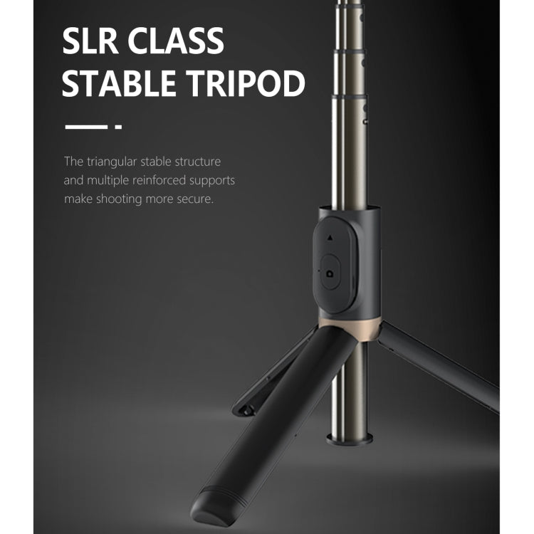 Q03S Fill Light Bluetooth Selfie Stick Tripod Mobile Phone Holder(White)