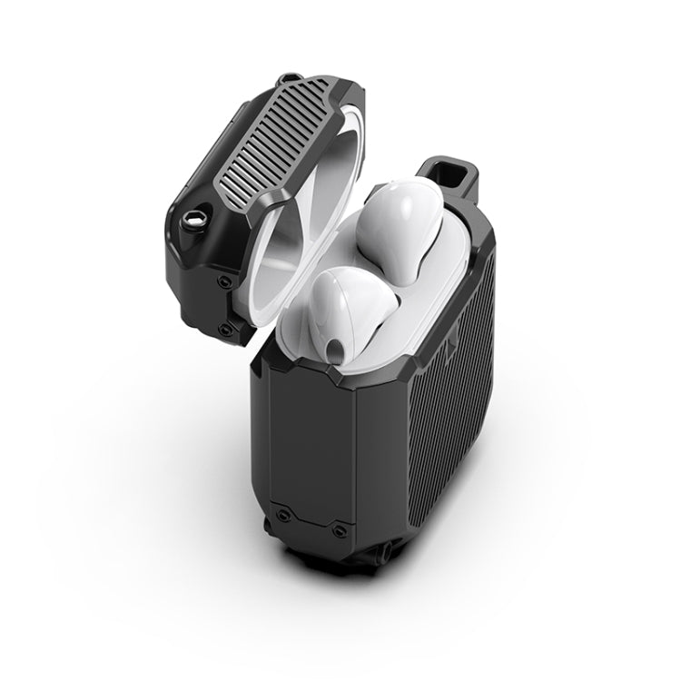 Shield Armor Shield Armor Waterproof Wireless Earphone Protective Case For AirPods 1/2(Black)