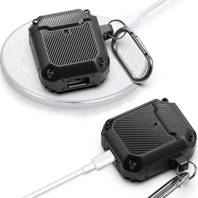 Shield Armor Shield Armor Waterproof Wireless Earphone Protective Case For AirPods 1/2(Black)