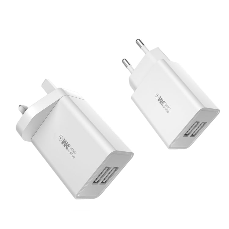 WK WP-U56 2A Dual USB Fast Charging Travel Charger Power Adapter,, EU Plug