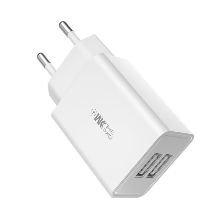 WK WP-U56 2A Dual USB Fast Charging Travel Charger Power Adapter,, EU Plug