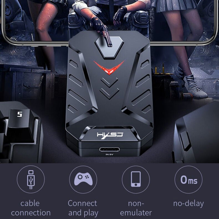 HXSJ P8+V100+A883 Keyboard Mouse Converter + One-handed Keyboard + Programming Gaming Mouse Set, P8+V100+A883