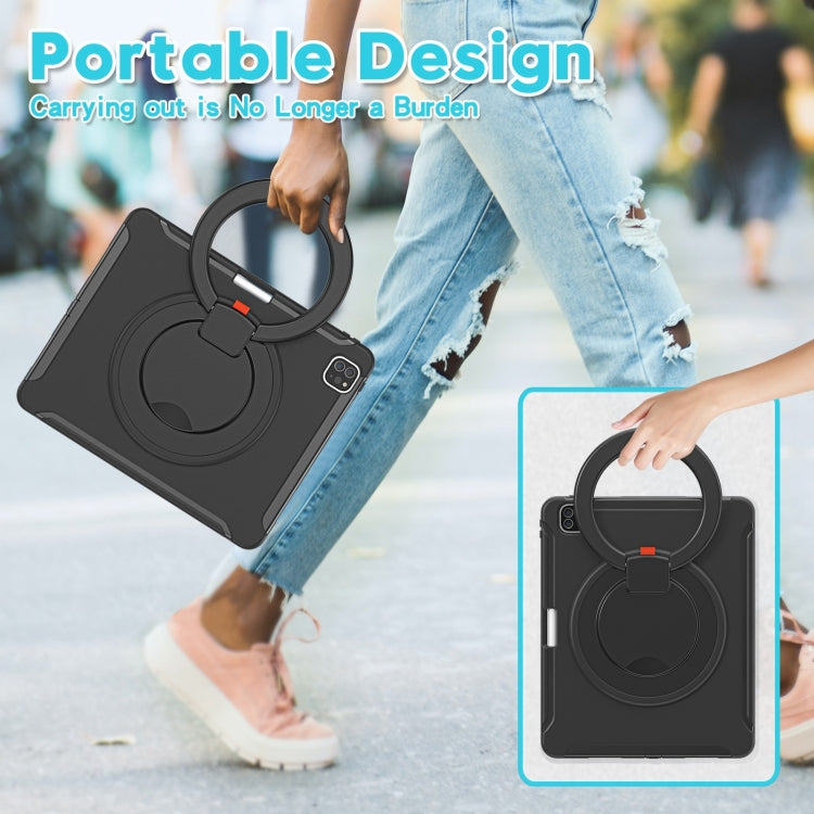 Shockproof TPU + PC Protective Case with 360 Degree Rotation Foldable Handle Grip Holder & Pen Slot, For iPad Pro 12.9 2020 / 2018, For Samsung Galaxy Tab S6 Lite 10.4 inch P610