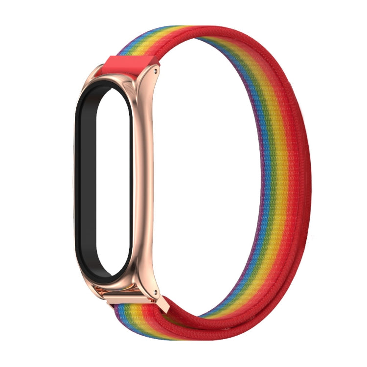 For Xiaomi Mi Band 6 / 5 Mijobs Nylon Loop Plus Strap Replacement Watchband