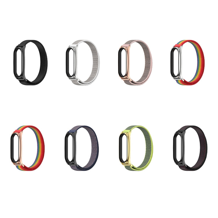 For Xiaomi Mi Band 6 / 5 Mijobs Nylon Loop Plus Strap Replacement Watchband