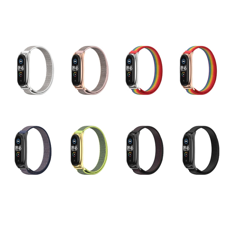 For Xiaomi Mi Band 6 / 5 Mijobs Nylon Loop Plus Strap Replacement Watchband