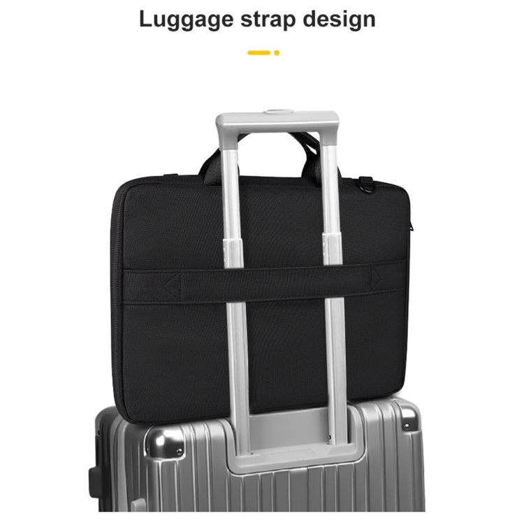ST11 Polyester Thickened Laptop Bag with Detachable Shoulder Strap, 13.3 inch (with Strap), 14.1-15.4 inch (with Strap), 15.6 inch (with Strap)