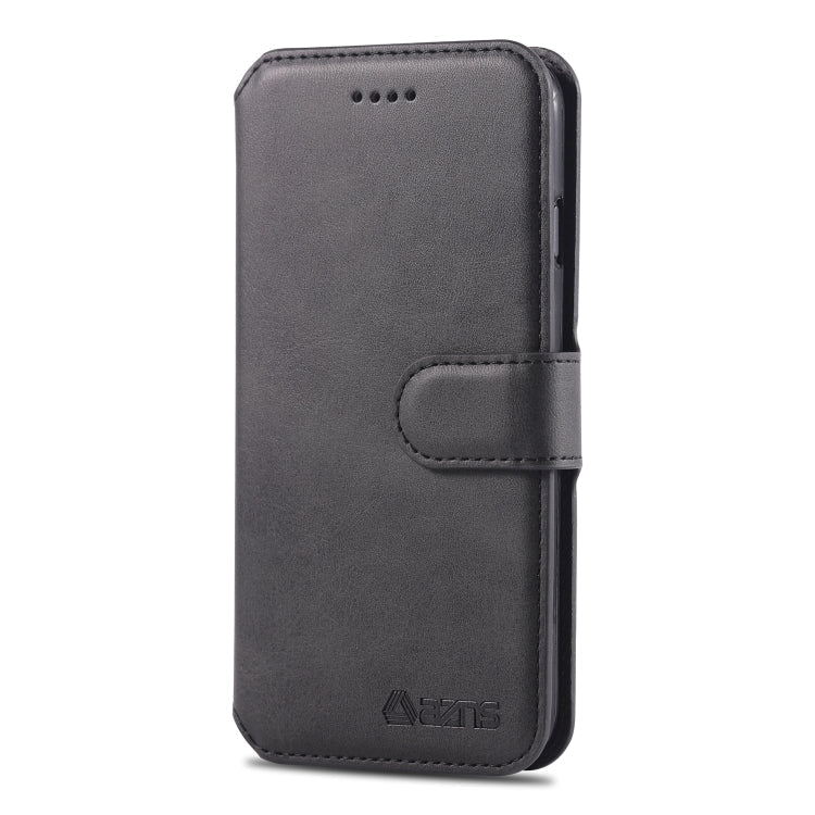 For iPhone 7 / 8 AZNS Calf Texture Magnetic Horizontal Flip PU Leather Case with Holder & Card Slots & Photo Frame(Black)