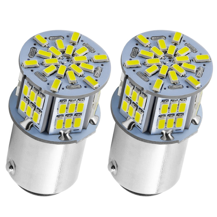 1 Pair E0052 9-14V 1156-54SMD-2835 6000K 1080LM White Light Car Decoding Turn Signal Reversing Light, E0052