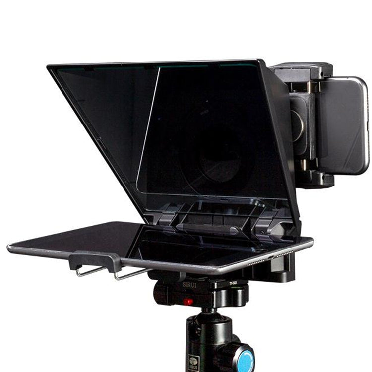 FEELWORLD TP2A NEW Portable Teleprompter with Remote Control & Lens Adapter Ring For Below 8 inches Mobile Phone / Tablet / SLR Camera, TP2A NEW