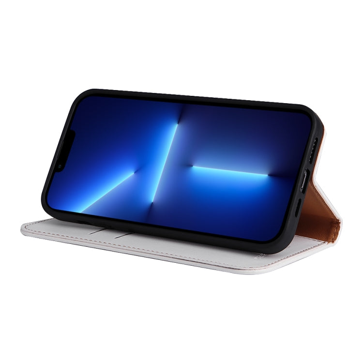 Fierre Shann PU Leather Texture Horizontal Flip Leather Case with Holder & Card Slots & Wallet, For iPhone 13 Pro Max, For iPhone 13 mini, For iPhone 13, For iPhone 13 Pro