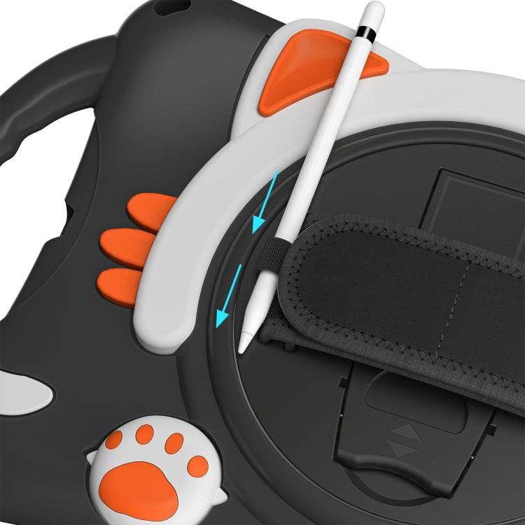 Cute Cat King Kids Shockproof EVA Protective Case with Holder & Shoulder Strap & Handle, For iPad 10.2 2021 / 2020 / 2019 / Pro 10.5 / Air 10.5