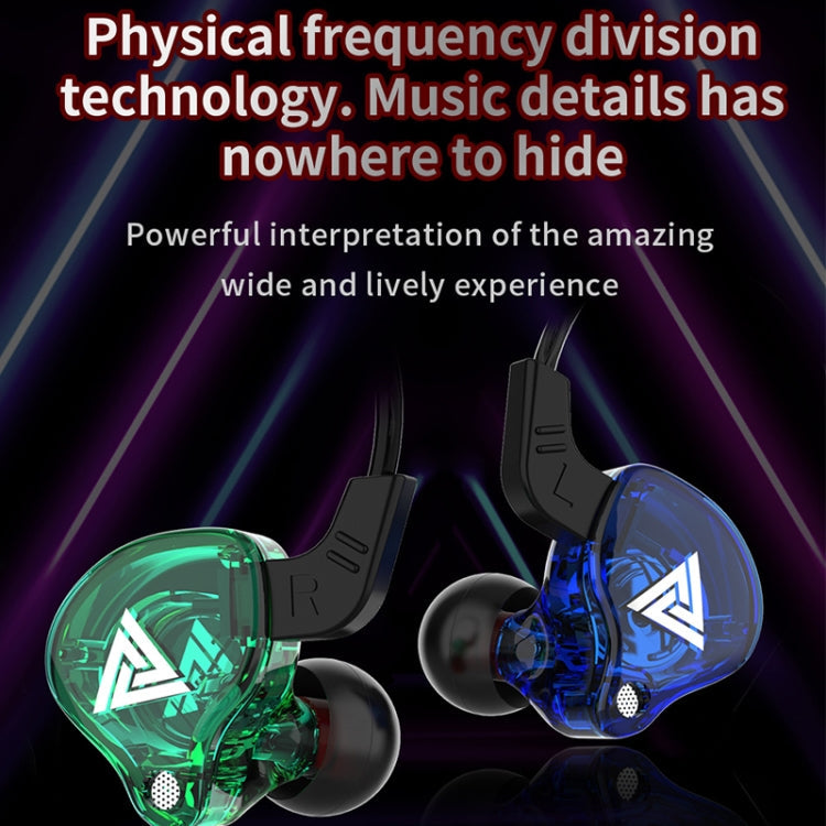 QKZ AK6 3.5mm In-Ear Wired Subwoofer Sports Earphone, Cable Length: About 1.2m, 1 PCS, 1 Pair