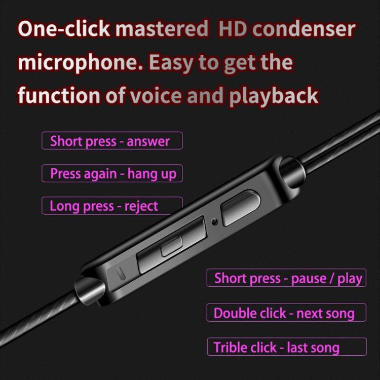 QKZ AK6-X 3.5mm In-Ear Wired Subwoofer Sports Earphone with Microphone, Cable Length: About 1.2m, 1 PCS