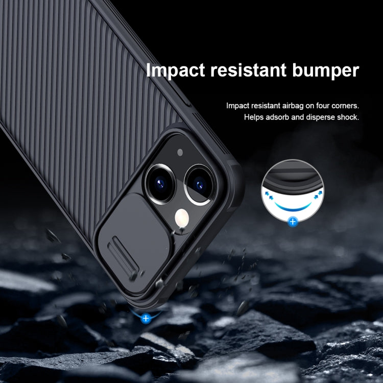NILLKIN Black Mirror Pro Series Camshield Full Coverage Dust-proof Scratch Resistant Phone Case, For iPhone 13