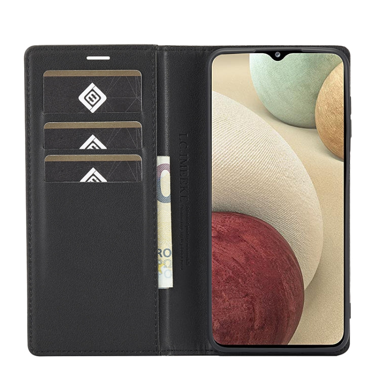 LC.IMEEKE Carbon Fiber PU + TPU Horizontal Flip Leather Case with Holder & Card Slot & Wallet, For Samsung Galaxy A12 5G, For Samsung Galaxy A22 4G, For Samsung Galaxy A22 5G, For Samsung Galaxy A32 4G, For Samsung Galaxy A51 4G / M40s                 ...
