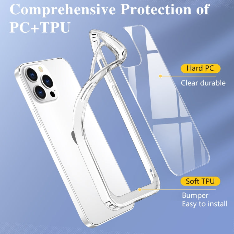 For iPhone 13 Pro Crystal Clear Shockproof PC  TPU Protective Case (Transparent)