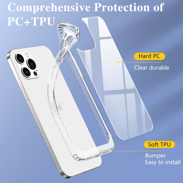 For iPhone 12 Pro Max Crystal Clear Shockproof PC  TPU Protective Case(Transparent)