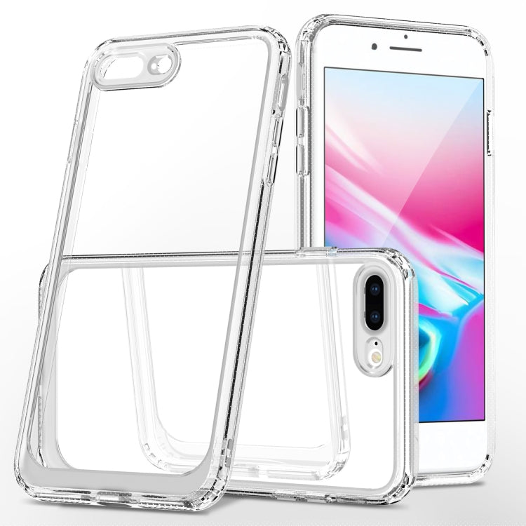 Crystal Clear Shockproof PC  TPU Protective Case For iPhone 8 Plus / 7 Plus(Transparent)