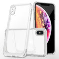 For iPhone X / XS Crystal Clear Shockproof PC  TPU Protective Case(Transparent)