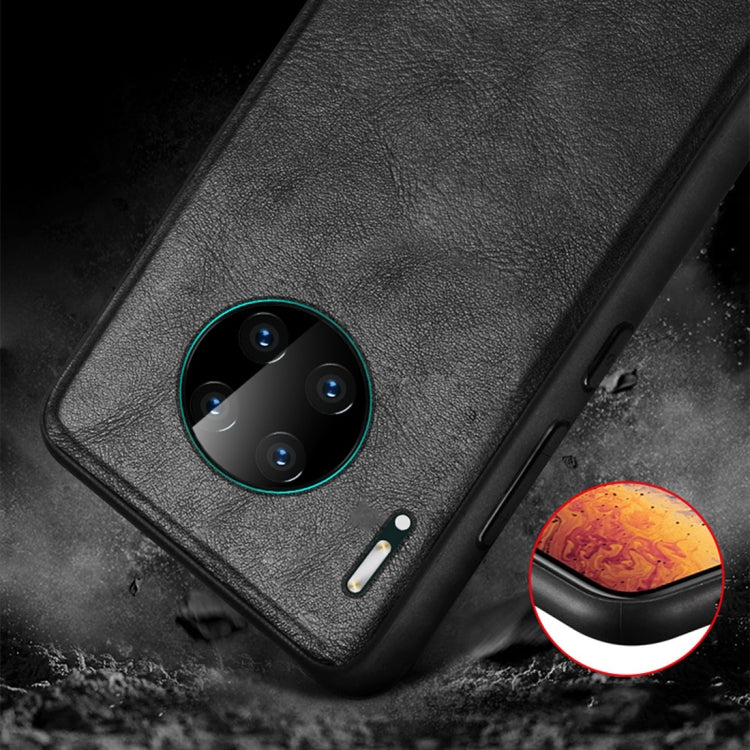 SULADA Shockproof TPU + Handmade Leather Protective Case, For Huawi Mate 30, For Huawi Mate 30 Pro, For Galaxy Note 10+