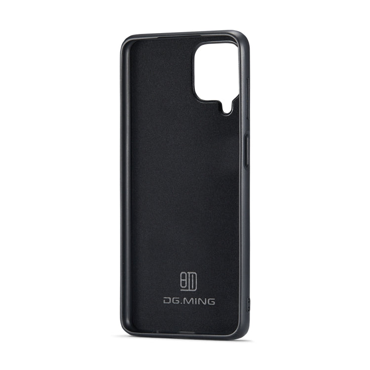 DG.MING M1 Series 3-Fold Multi Card Wallet + Magnetic Back Cover Shockproof Case with Holder Function, For Samsung Galaxy A22 4G