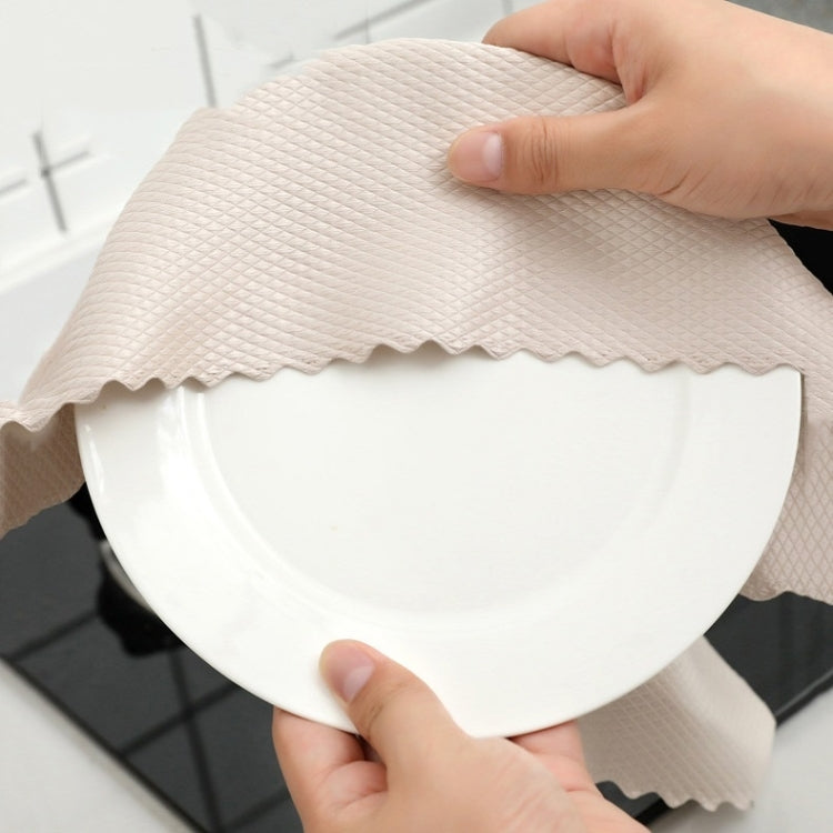 10 PCS Non-Marking And Easy-To-Dry Fish Scale Rags Kitchen Cleaning Towels, Random Color Delivery, Specification: 25x25cm(Bulk, No Packaging)