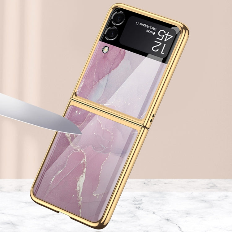 GKK Electroplating Painted Glass Case, For Samsung Galaxy Z Flip3 5G
