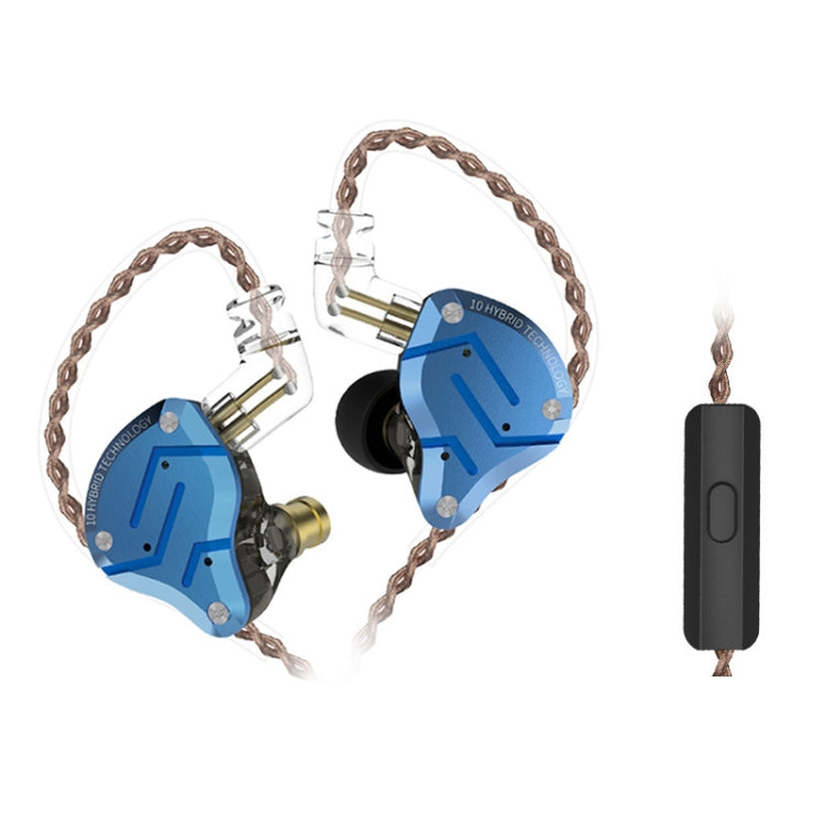 KZ ZS10 Pro 10-unit Ring Iron Gaming In-ear Wired Earphone,, ZS10 Pro Mic Version(Diamond Blue), ZS10 Pro Standard Version(Black), ZS10 Pro Standard Version(Blue), ZS10 Pro Standard Version(Streamer Blue), ZS10 Pro Standard Version(Glare Gold)         ...