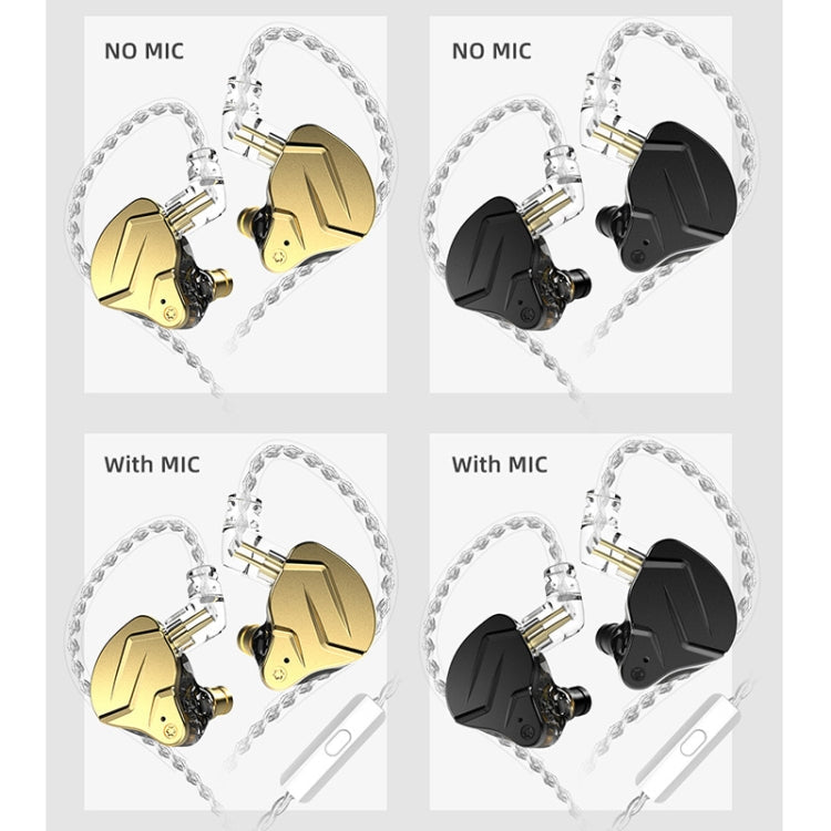 KZ ZSN Pro X Ring Iron Hybrid Drive Metal In-ear Wired Earphone,, ZSN Pro X Mic Version(Black), ZSN Pro X Mic Version(Gold), ZSN Pro X Standard Version(Black), ZSN Pro X Standard Version(Gold)
