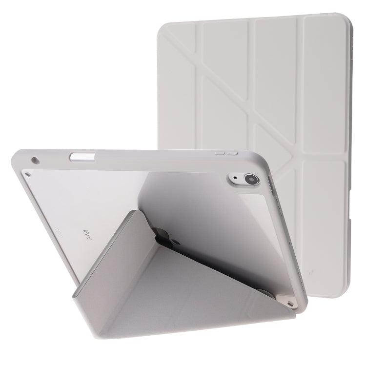 Deformation Transparent Acrylic Horizontal Flip PU Leather Case with Multi-folding Holder & Sleep / Wake-up Function & Pen Slot, For iPad Air 2022 / 2020 10.9, For iPad Pro 11.0 2021 / 2020 / 2018, For iPad 9.7 2017 / 2018 / Pro 9.7                    ...