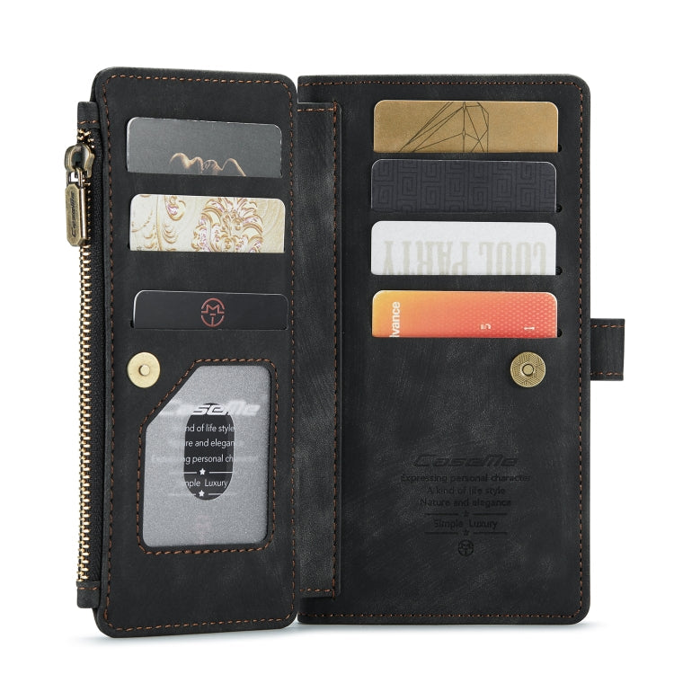 CaseMe-C30 PU + TPU Multifunctional Horizontal Flip Leather Case with Holder & Card Slot & Wallet & Zipper Pocket, For iPhone 8 Plus & 7 Plus & 6 Plus, For iPhone SE 2022 / SE 2020 / 8 / 7 / 6, For iPhone 11, For iPhone 11 Pro, For iPhone 11 Pro Max   ...