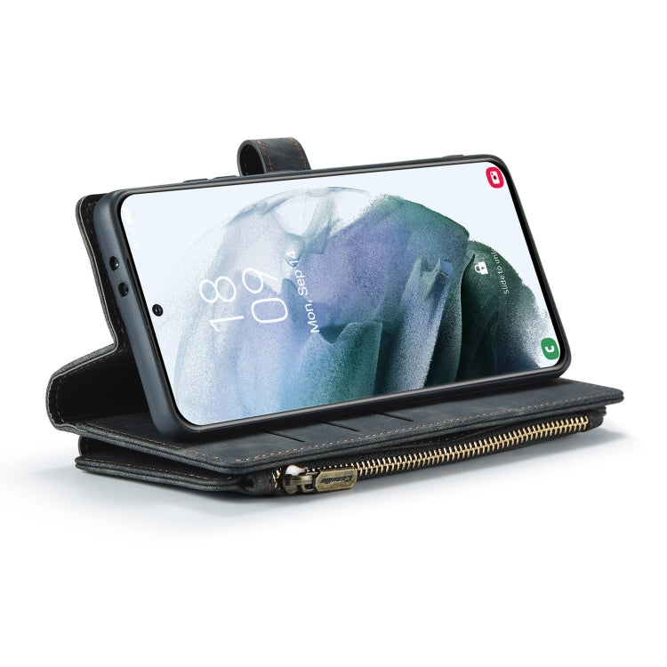 CaseMe-C30 PU + TPU Multifunctional Horizontal Flip Leather Case with Holder & Card Slot & Wallet & Zipper Pocket, For Samsung Galaxy S21+ 5G, For Samsung Galaxy S21 Ultra 5G, For Samsung Galaxy S21 FE