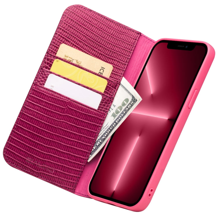 QIALINO Small Crocodile Texture Horizontal Flip Leather Case with Holder & Card Slots & Wallet, For iPhone 13 Pro Max