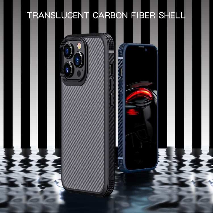 iPAKY MG Series Carbon Fiber TPU + PC Shockproof Case, For iPhone 13 mini, For iPhone 13