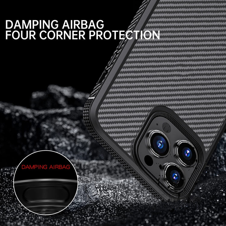 iPAKY MG Series Carbon Fiber TPU + PC Shockproof Case, For iPhone 13 mini, For iPhone 13