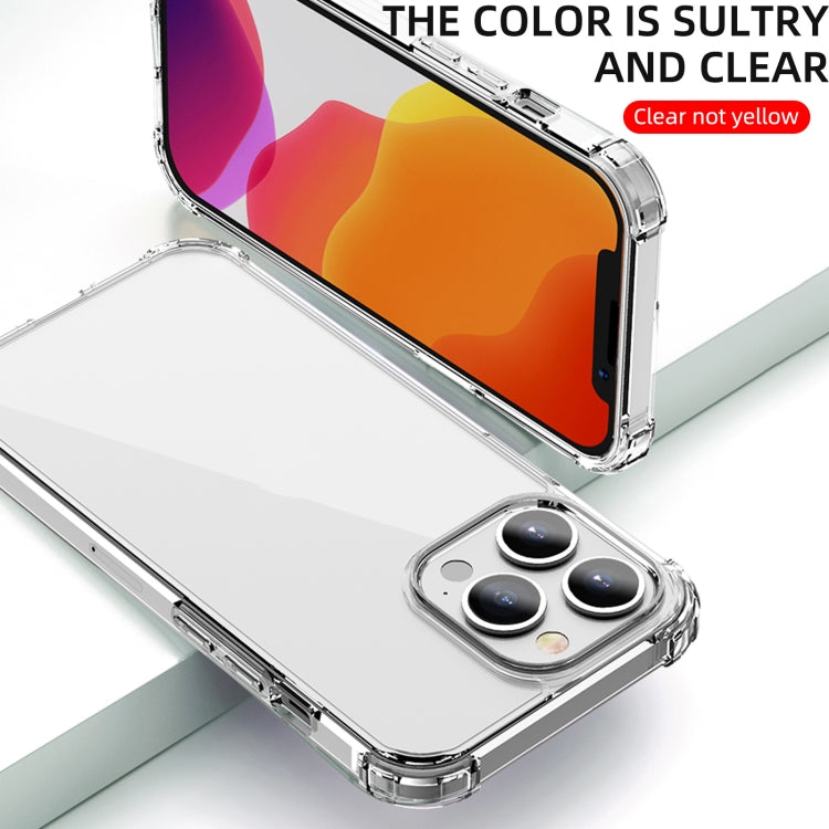 iPAKY Crystal Clear Series Transparent Shockproof TPU + PC Protective Case, For iPhone 13