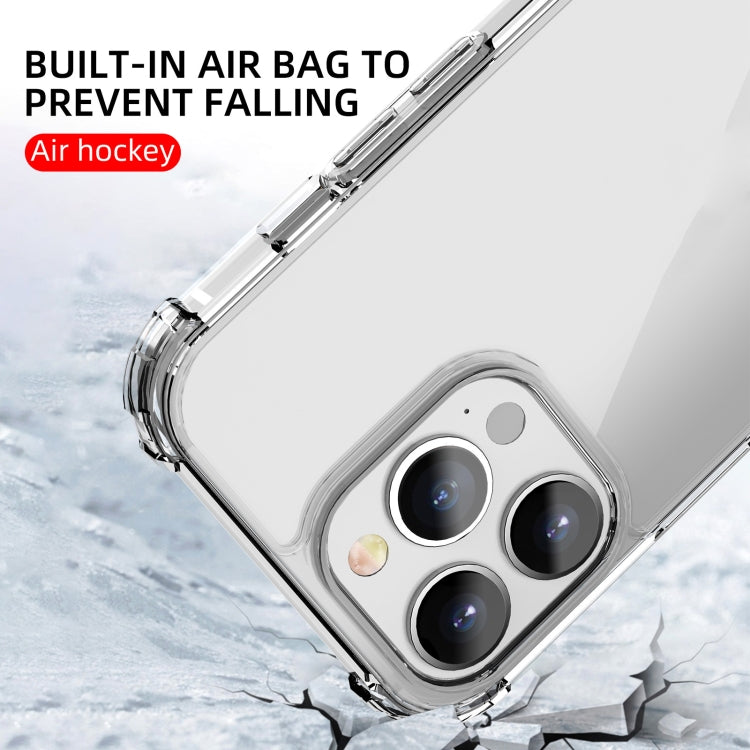 iPAKY Crystal Clear Series Transparent Shockproof TPU + PC Protective Case, For iPhone 13