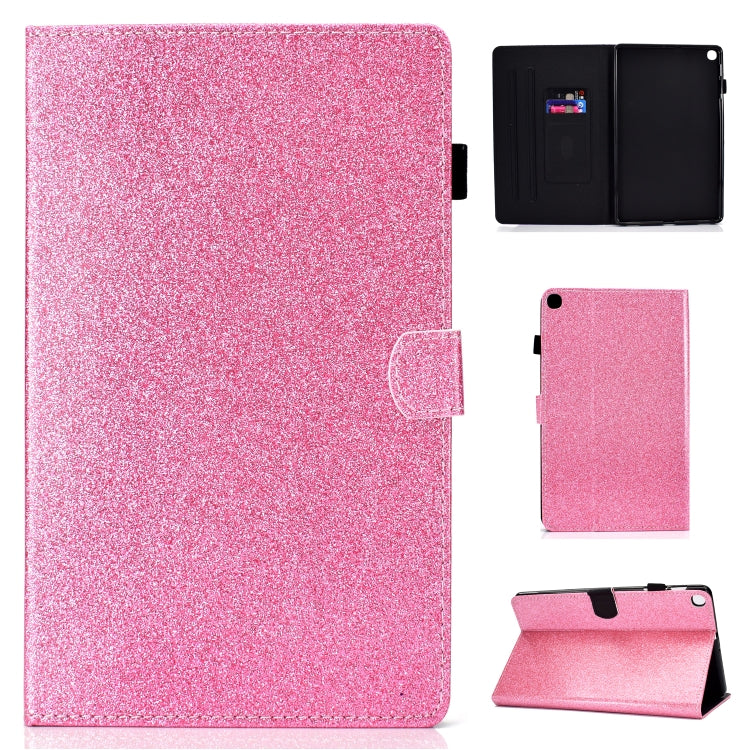 Varnish Glitter Powder Horizontal Flip Leather Case with Holder & Card Slot, For Galaxy Tab A 10.1 (2019), For Galaxy Tab A 10.5, For Galaxy Tab S4 10.5, For Galaxy Tab S5e
