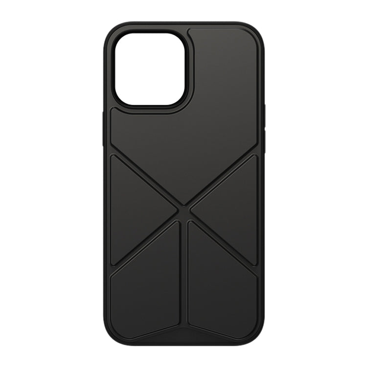 ROCK Element Plus TPU + PC Shockproof Protective Case with Folding Holder, For iPhone 13 Pro Max